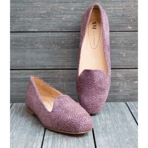 Alli Marie Suede Casual Office Flats Loafers Shoes Women Size 9.5 Dotted Rose